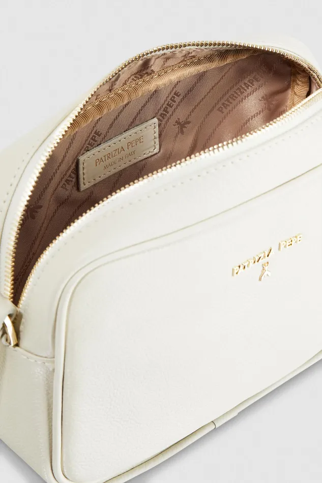 Crossbodys Women Patrizia Pepe Bag With Adjustable Shoulder Strap Off White