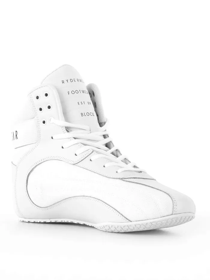 DMak Block 8211 White Unisex Ryderwear Mens Gym Shoes