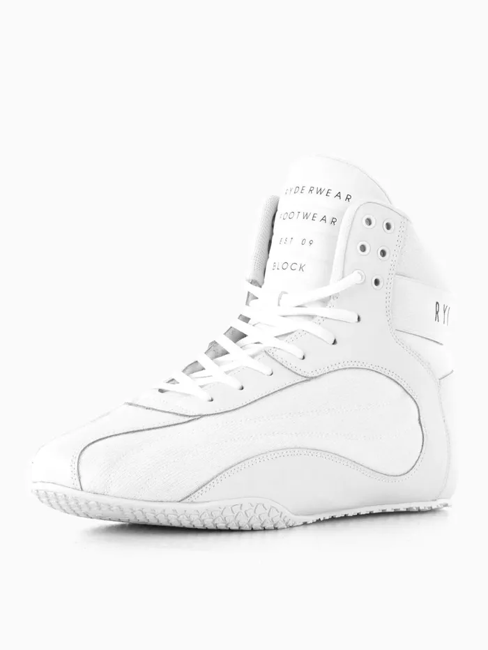 DMak Block 8211 White Unisex Ryderwear Mens Gym Shoes