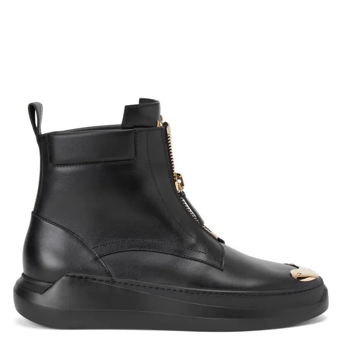 Denoel Zip Black Men Giuseppe Zanotti Shoes