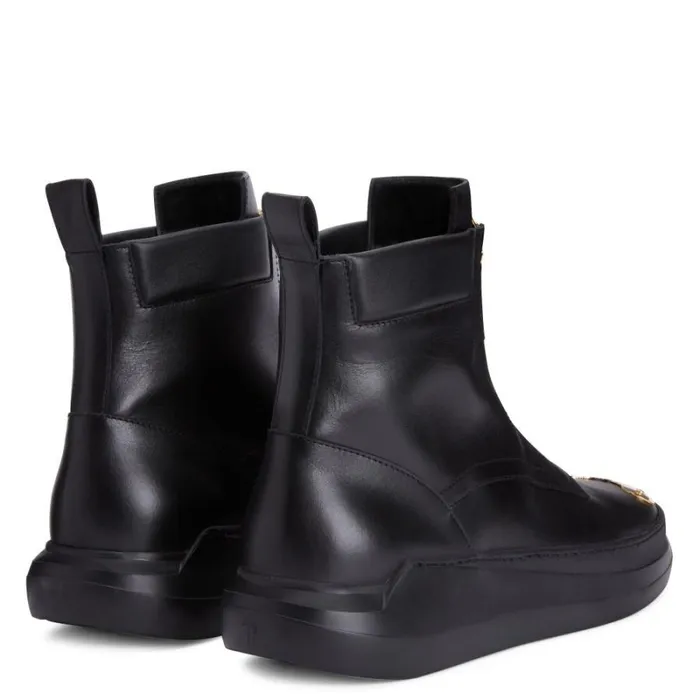 Denoel Zip Black Men Giuseppe Zanotti Shoes