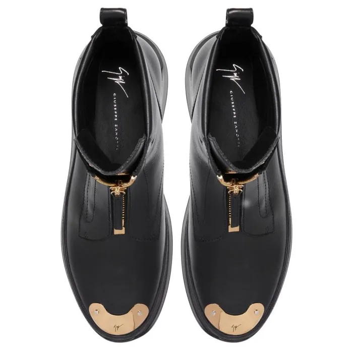 Denoel Zip Black Men Giuseppe Zanotti Shoes