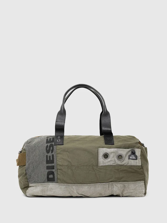 Diesel Bags Mens DTHISBAG TRAVEL BAG Olive Green Cheap On Sale