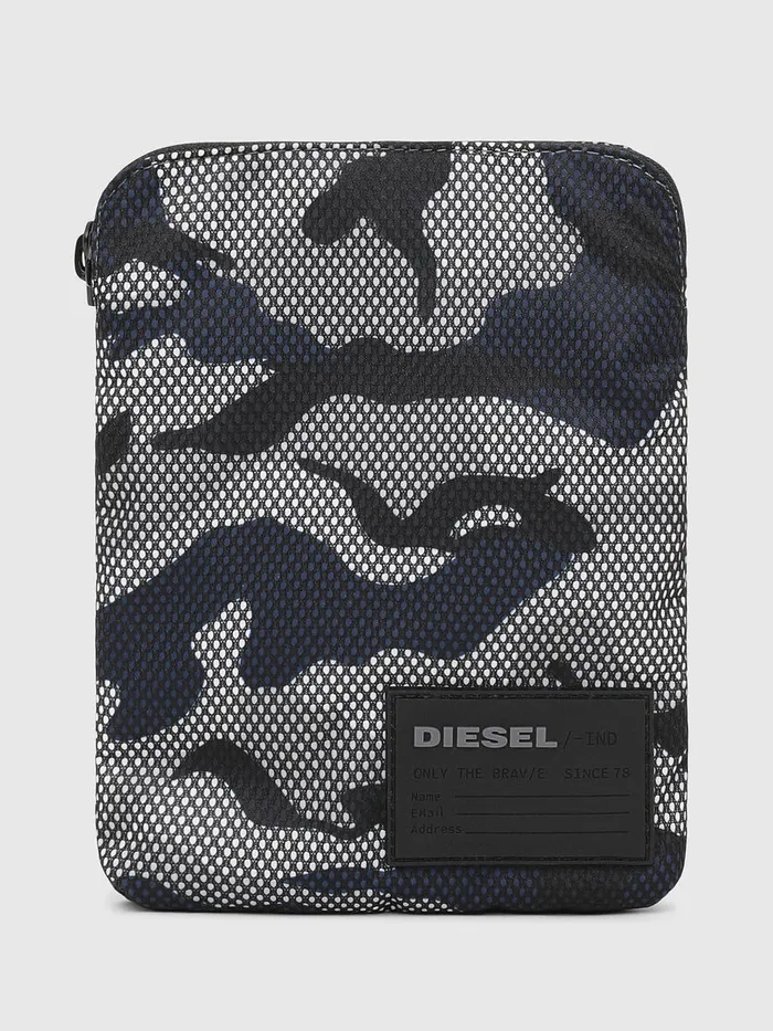 Diesel Bags Mens FDISCOVER CROSS GreyBlue Cheap On Sale