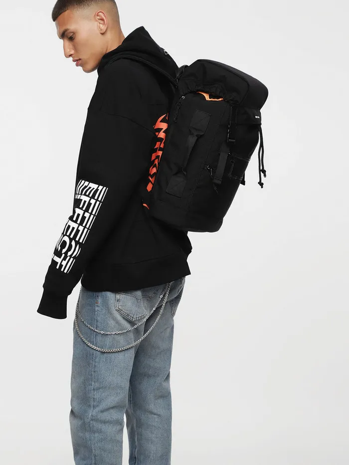 Diesel Bags Mens FURBHANITY BACK II Opaque Black Popular