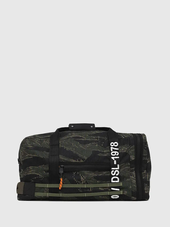 Diesel Bags Mens MCAGE DUFFLE M BlackGreen Popular
