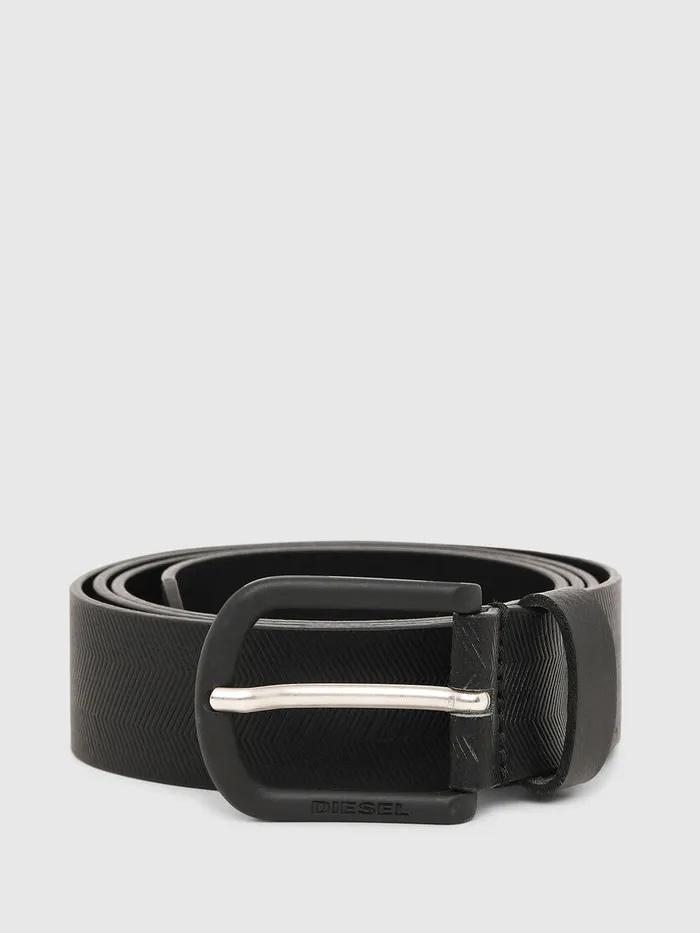 Diesel Belts Mens BSPIGA Black For Sale