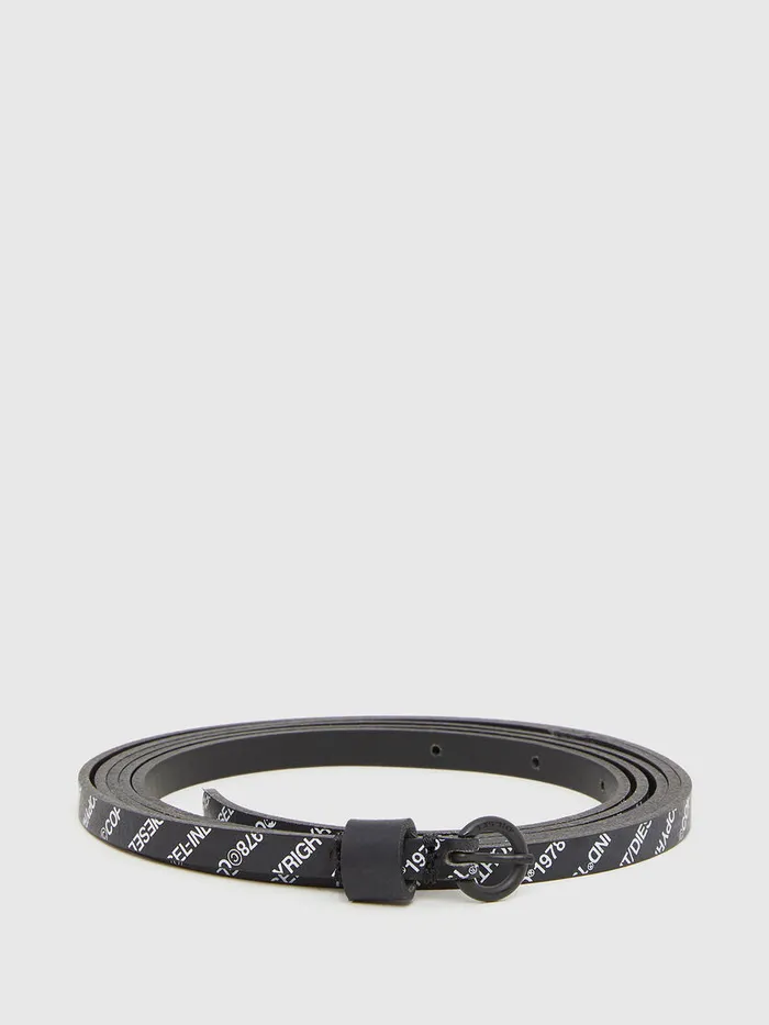 Diesel Belts Womens BDUCOPY Black On Sale