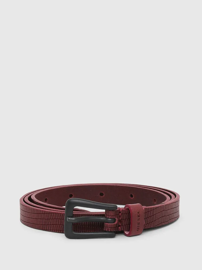 Diesel Belts Womens BMONO Bordeaux Cheap On Sale