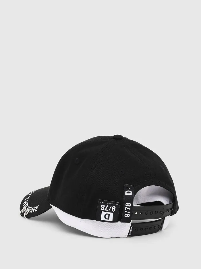Diesel Caps Gloves And Scarves Mens CEDOUBLE BlackWhite Gift Ideas