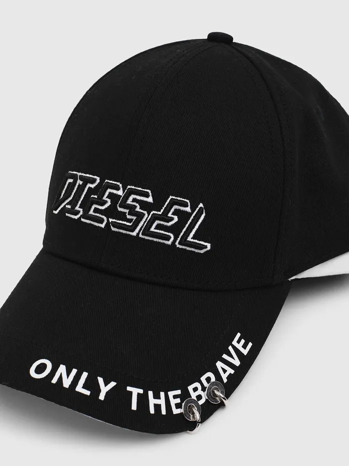 Diesel Caps Gloves And Scarves Mens CEDOUBLE BlackWhite Gift Ideas