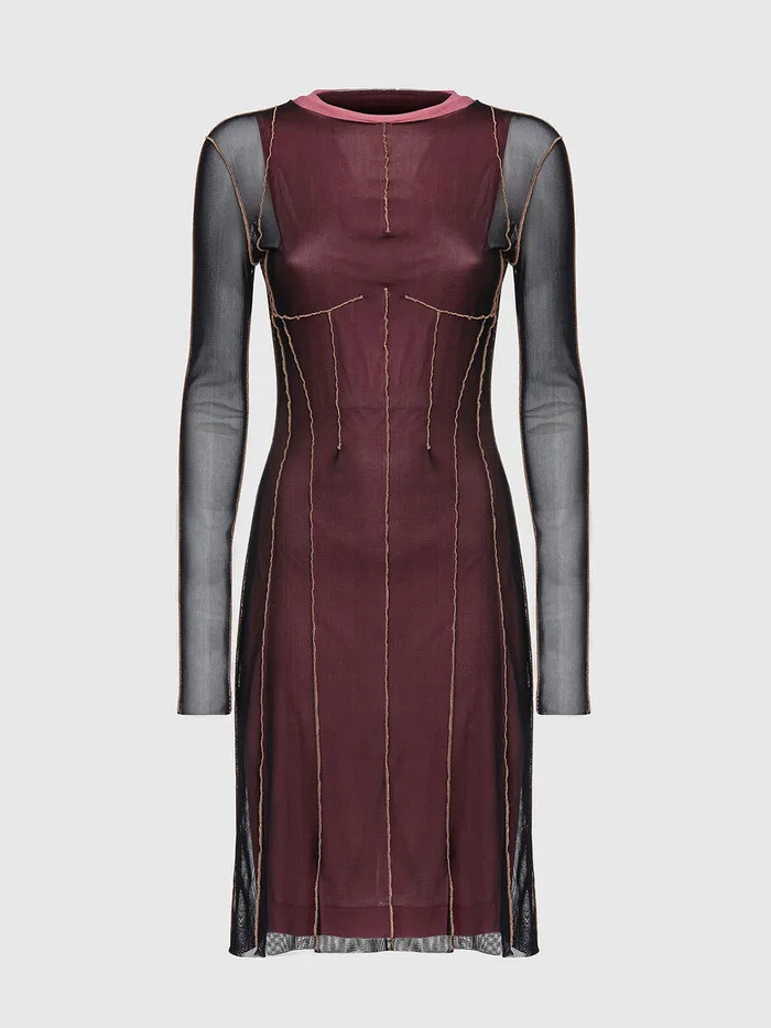 Diesel Dresses and Jumpsuits Womens DVINA PinkBlack