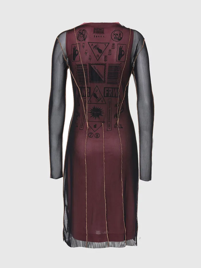 Diesel Dresses and Jumpsuits Womens DVINA PinkBlack