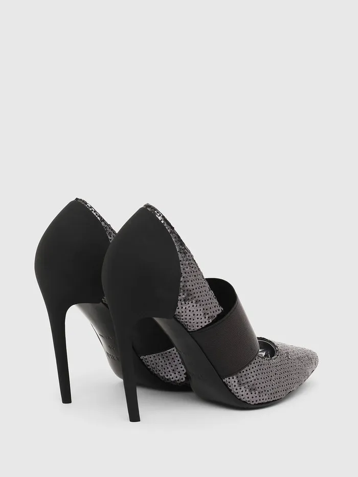 Diesel Heels Womens DSLANTY HHE BlackSilver