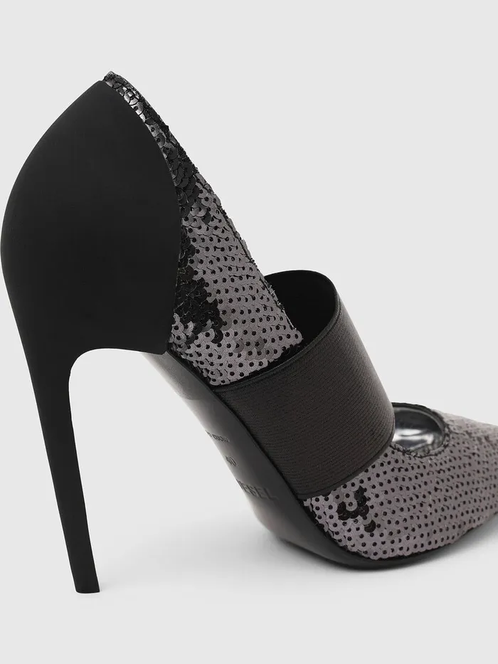 Diesel Heels Womens DSLANTY HHE BlackSilver