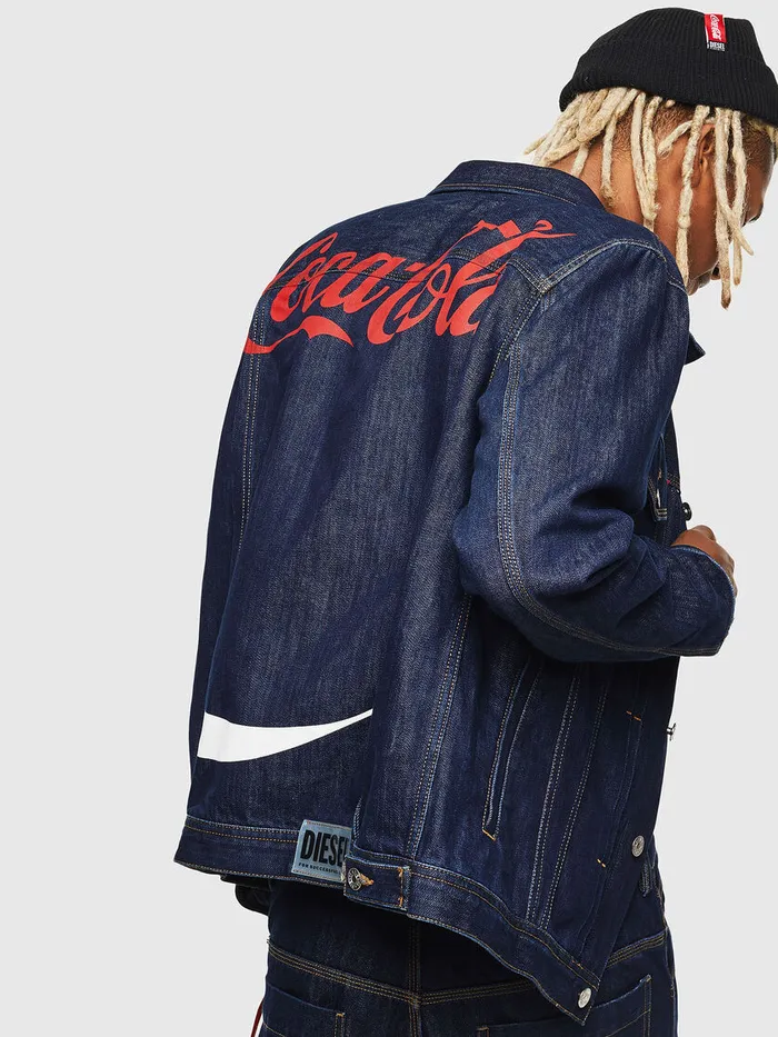 Diesel Jackets Mens CCNHILLW Dark Blue