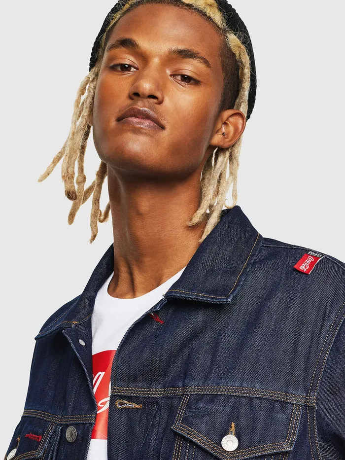 Diesel Jackets Mens CCNHILLW Dark Blue
