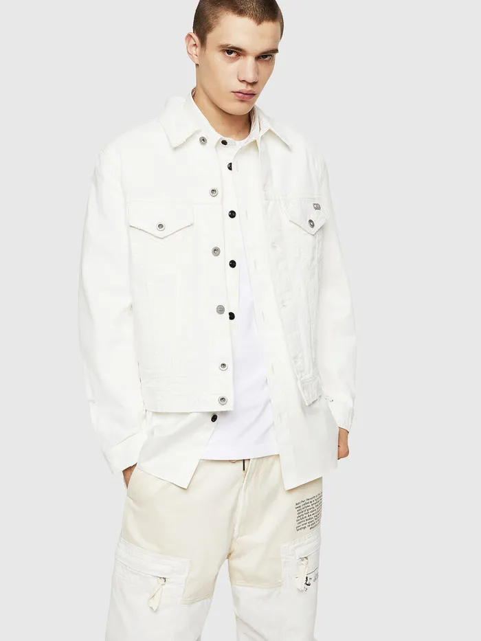 Diesel Jackets Mens DBRAY White