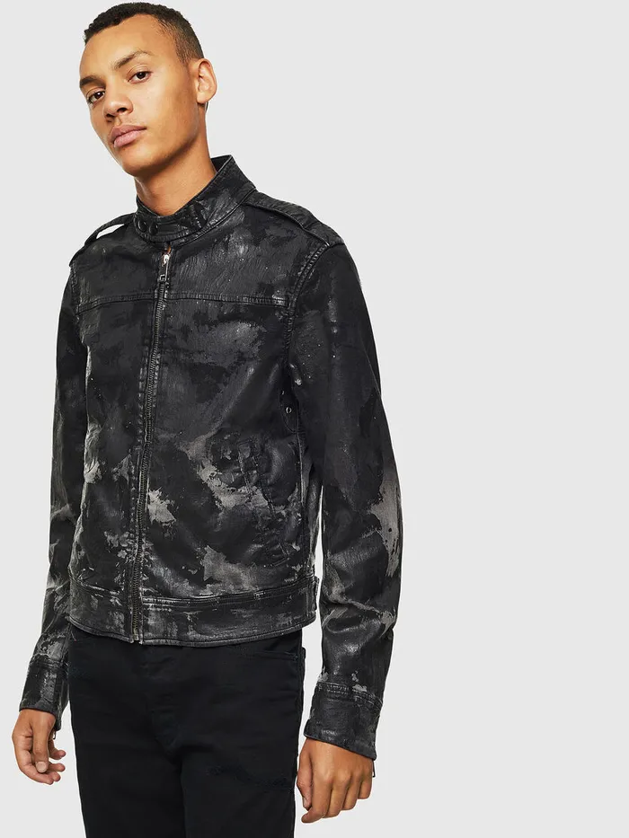 Diesel Jackets Mens DJEISP1 JOGGJEANS BlackDark grey Online