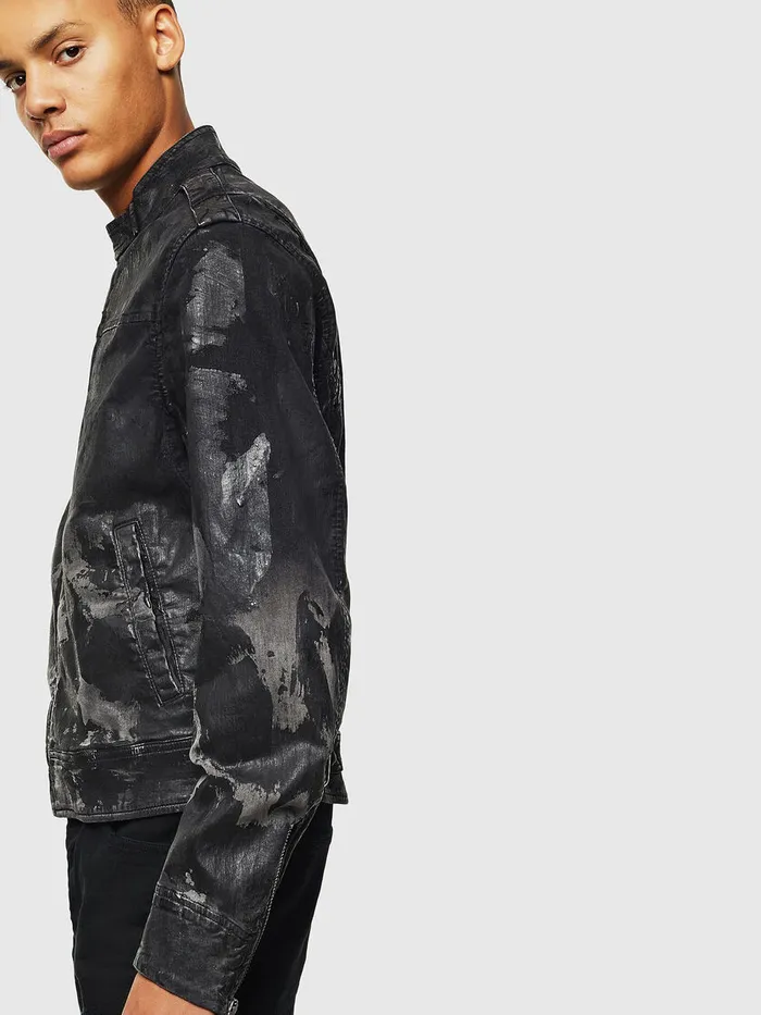 Diesel Jackets Mens DJEISP1 JOGGJEANS BlackDark grey Online