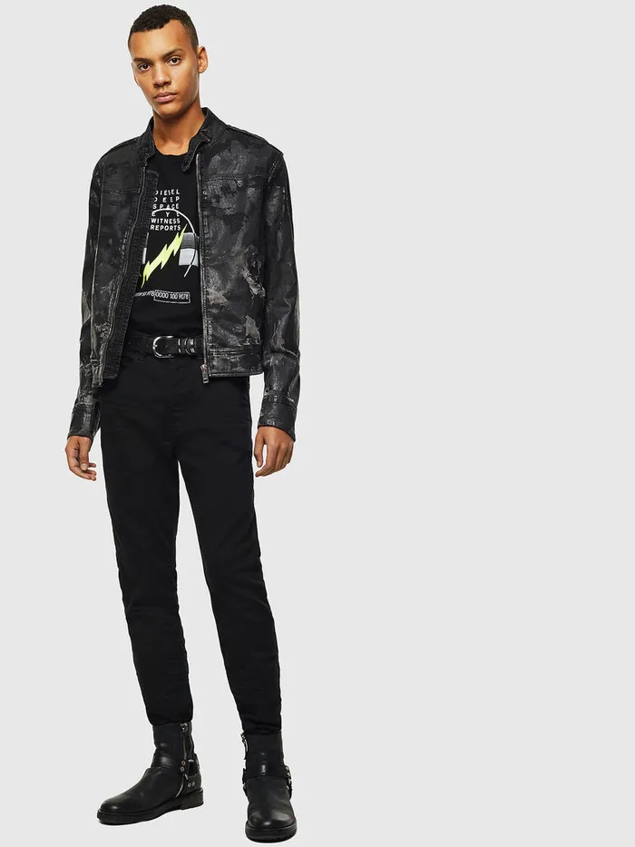Diesel Jackets Mens DJEISP1 JOGGJEANS BlackDark grey Online
