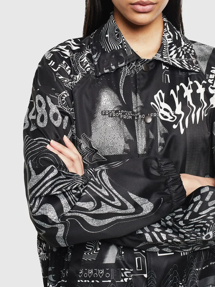 Diesel Jackets Mens JAKIPRINT Black