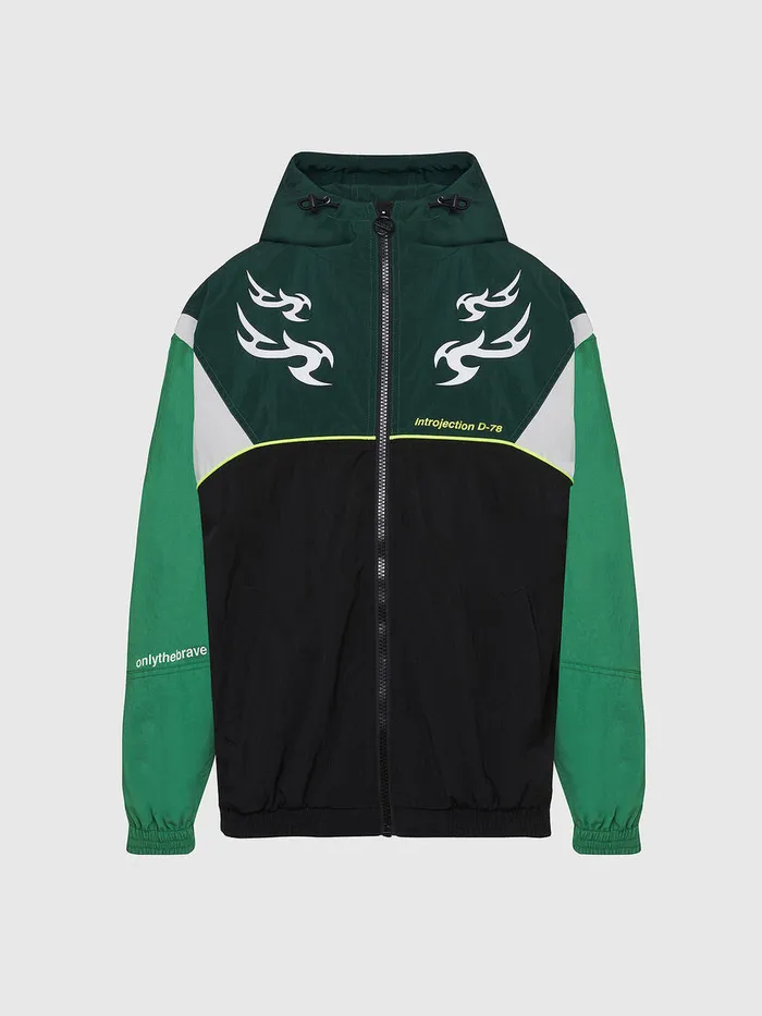 Diesel Jackets Mens JETHAN GreenBlack