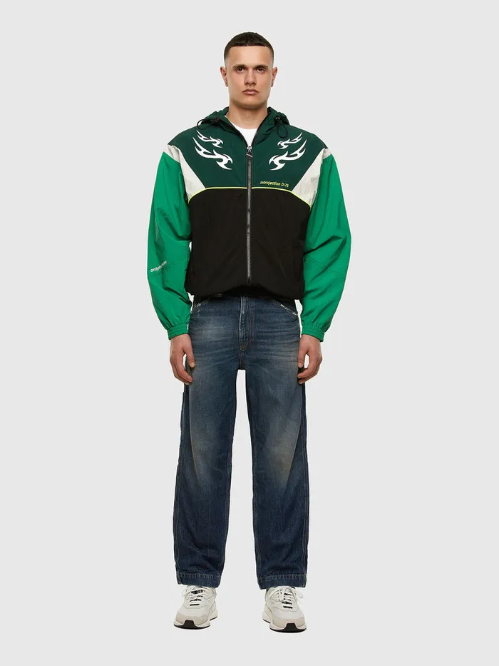 Diesel Jackets Mens JETHAN GreenBlack