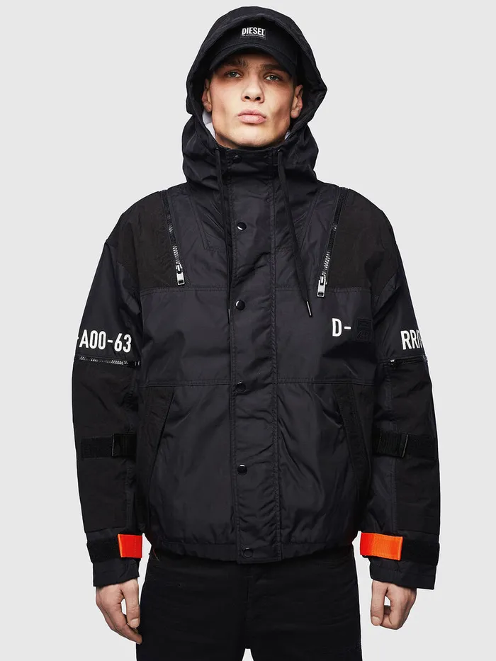 Diesel Jackets Mens JREED Black