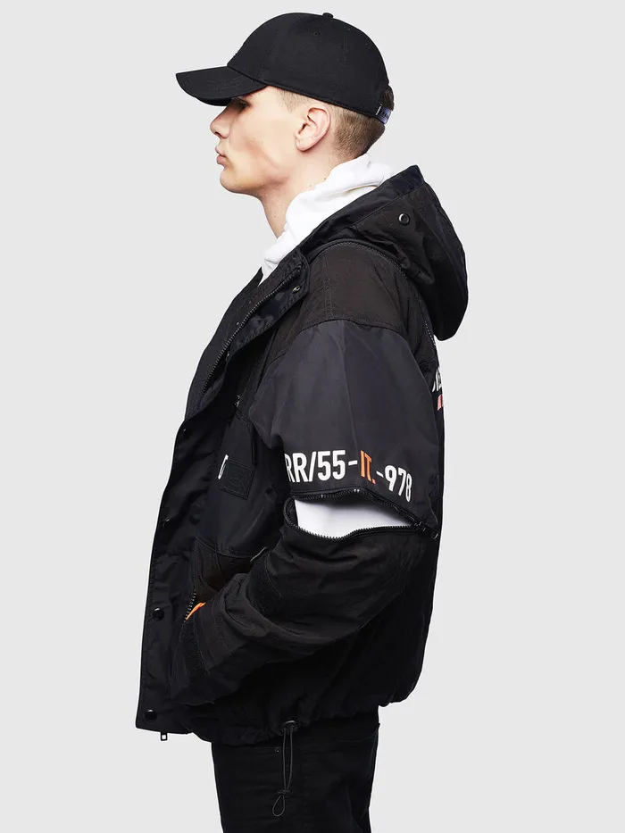 Diesel Jackets Mens JREED Black