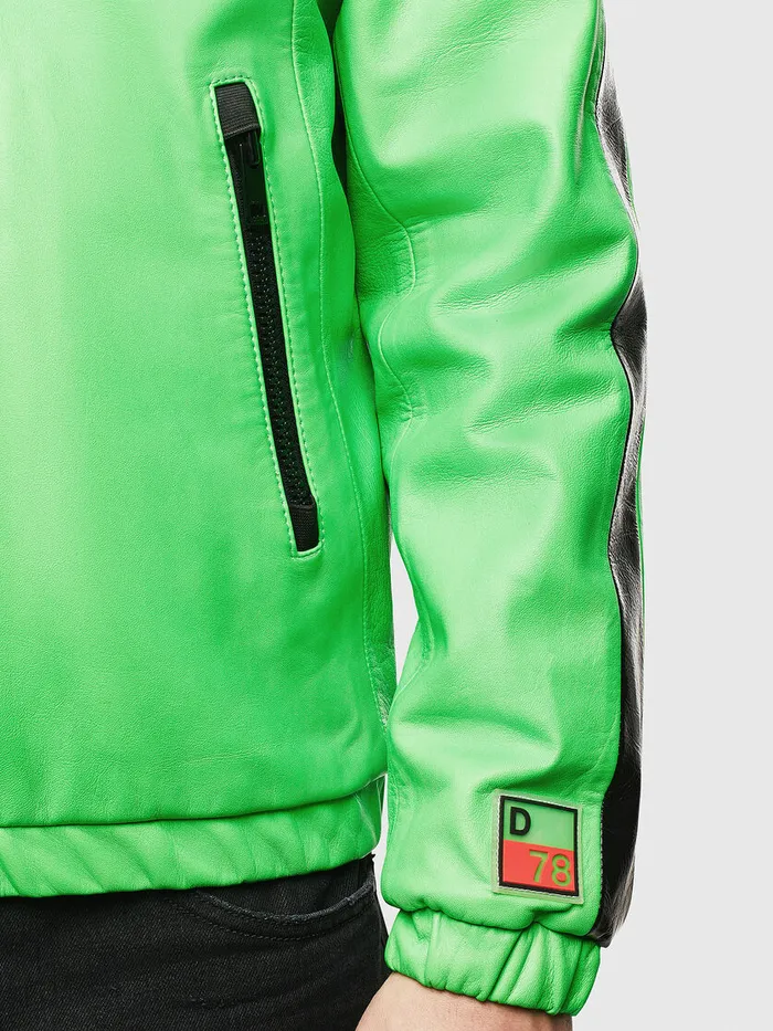 Diesel Jackets Mens LCARRSY Green Fluo
