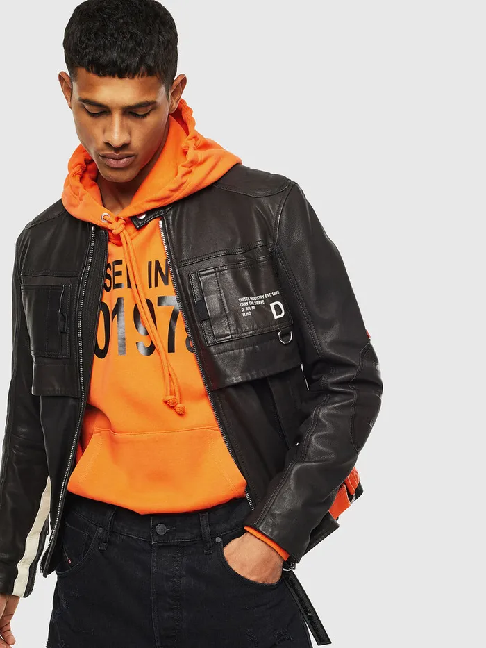 Diesel Jackets Mens LDIXON Black