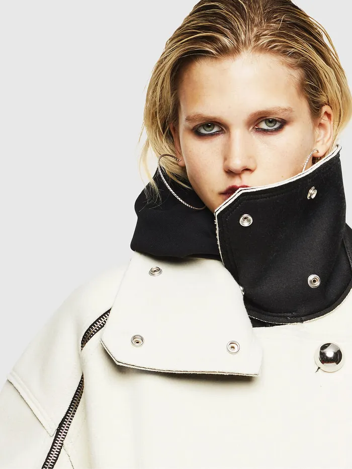 Diesel Jackets Womens WUDAMYS White