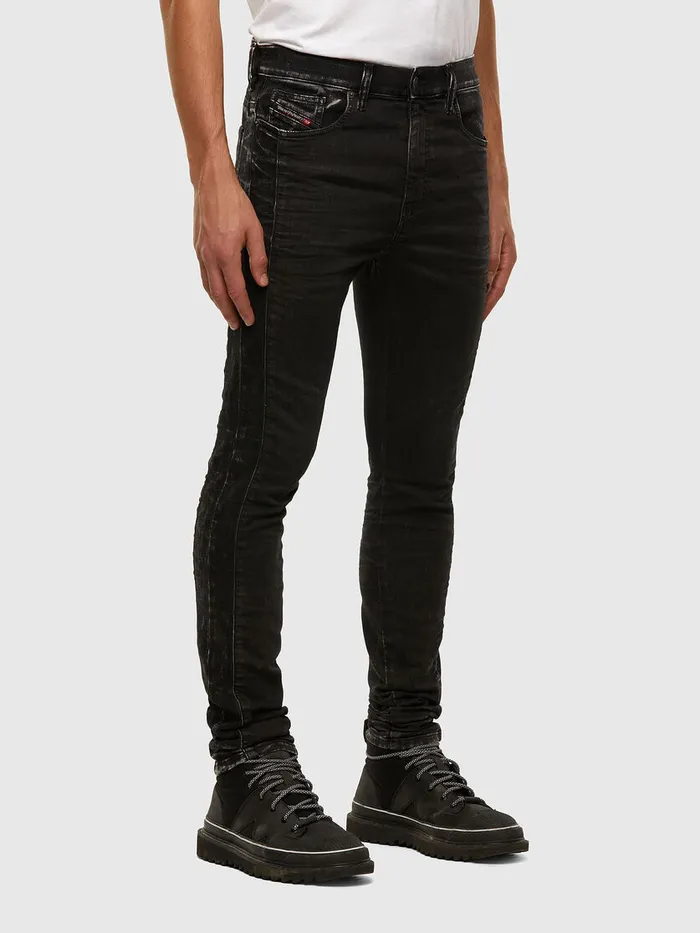 Diesel JoggJeans Mens DReeft JoggJeans 009FY BlackDark grey Gift for Friend