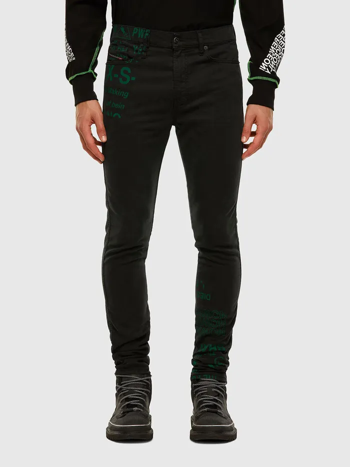 Diesel JoggJeans Mens DReeft JoggJeans 009HD BlackDark grey Gift 4 You