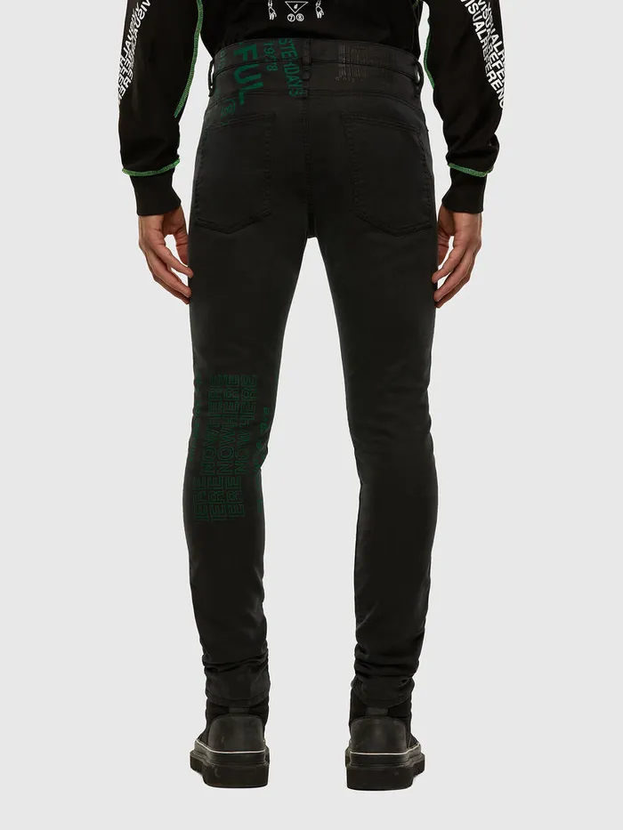Diesel JoggJeans Mens DReeft JoggJeans 009HD BlackDark grey Gift 4 You