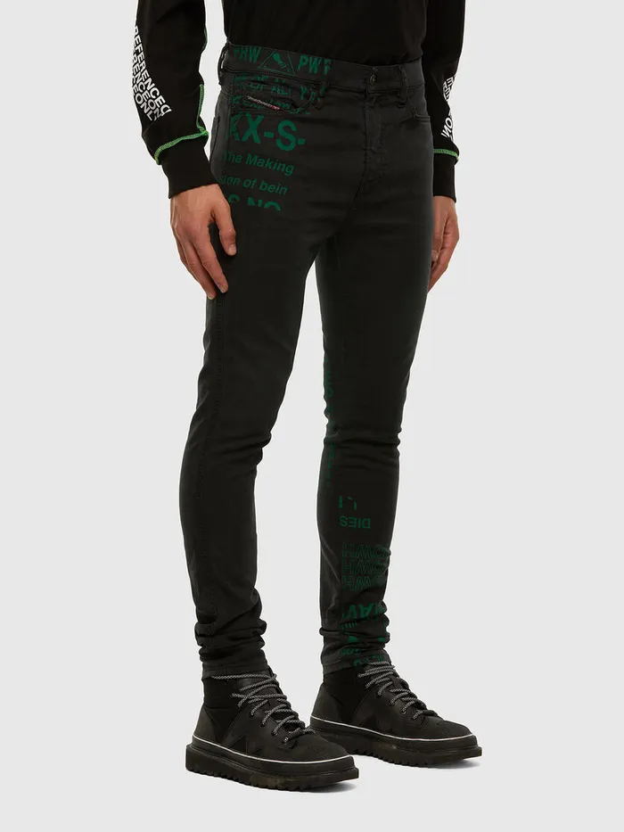 Diesel JoggJeans Mens DReeft JoggJeans 009HD BlackDark grey Gift 4 You