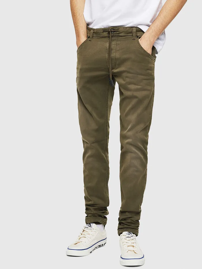 Diesel JoggJeans Mens Krooley Long JoggJeans 0670M Military Green For Sale
