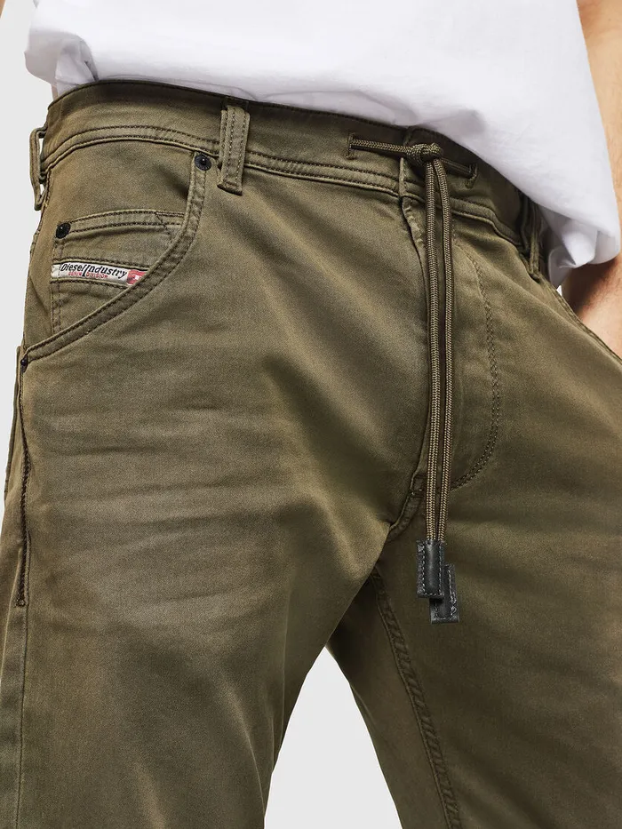 Diesel JoggJeans Mens Krooley Long JoggJeans 0670M Military Green For Sale