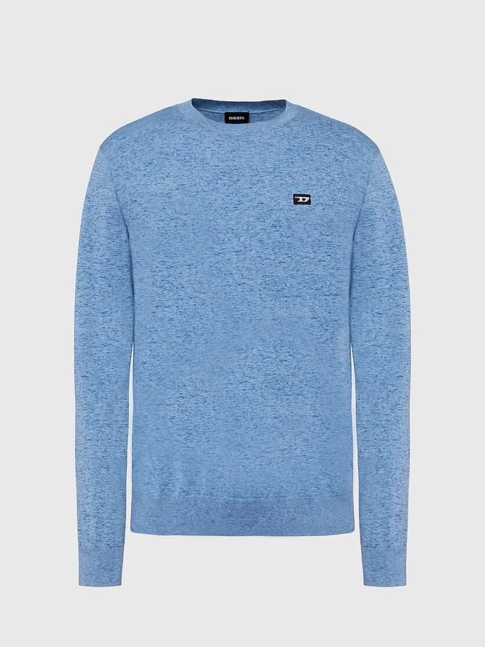 Diesel Knitwear Mens KCROFTTOMI Light Blue Gift Ideas