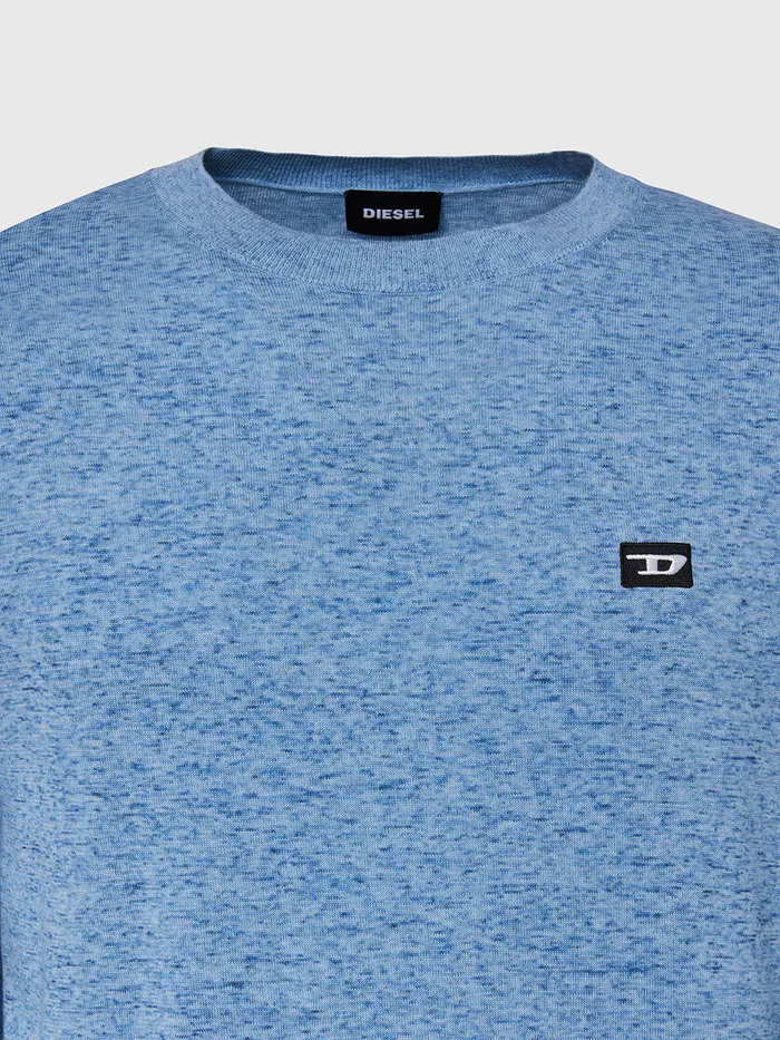 Diesel Knitwear Mens KCROFTTOMI Light Blue Gift Ideas
