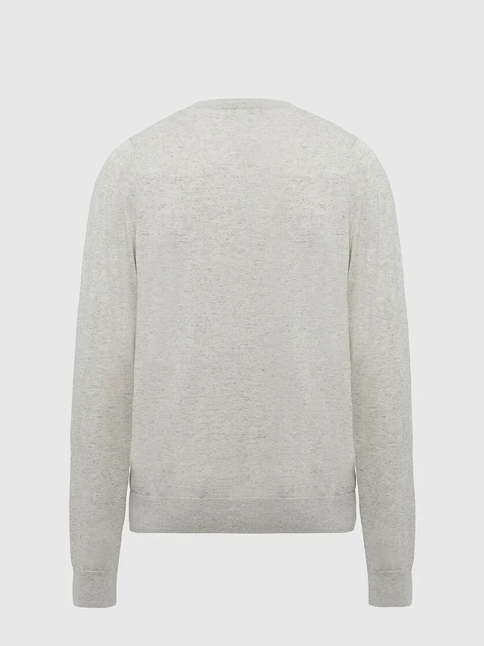 Diesel Knitwear Mens KCROFTTOMI Light Grey Gift 4 You