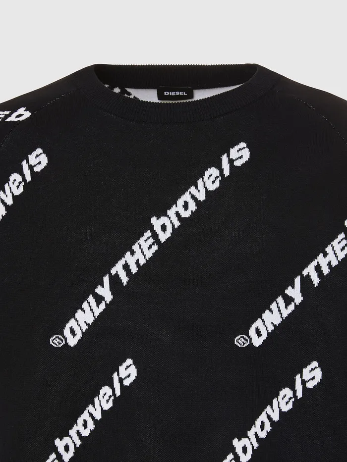 Diesel Knitwear Mens KDAVIS Black Gift for Friend