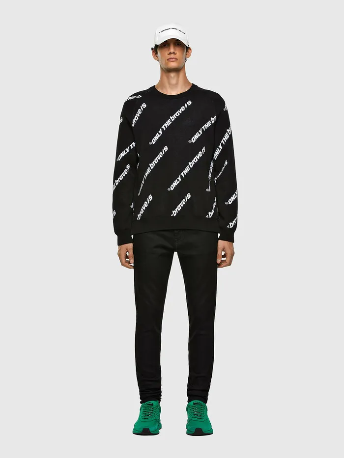 Diesel Knitwear Mens KDAVIS Black Gift for Friend