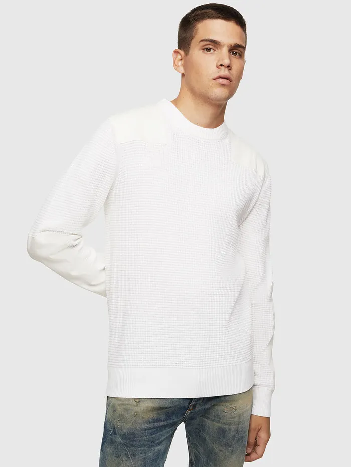 Diesel Knitwear Mens KLESTER White Gift Ideas