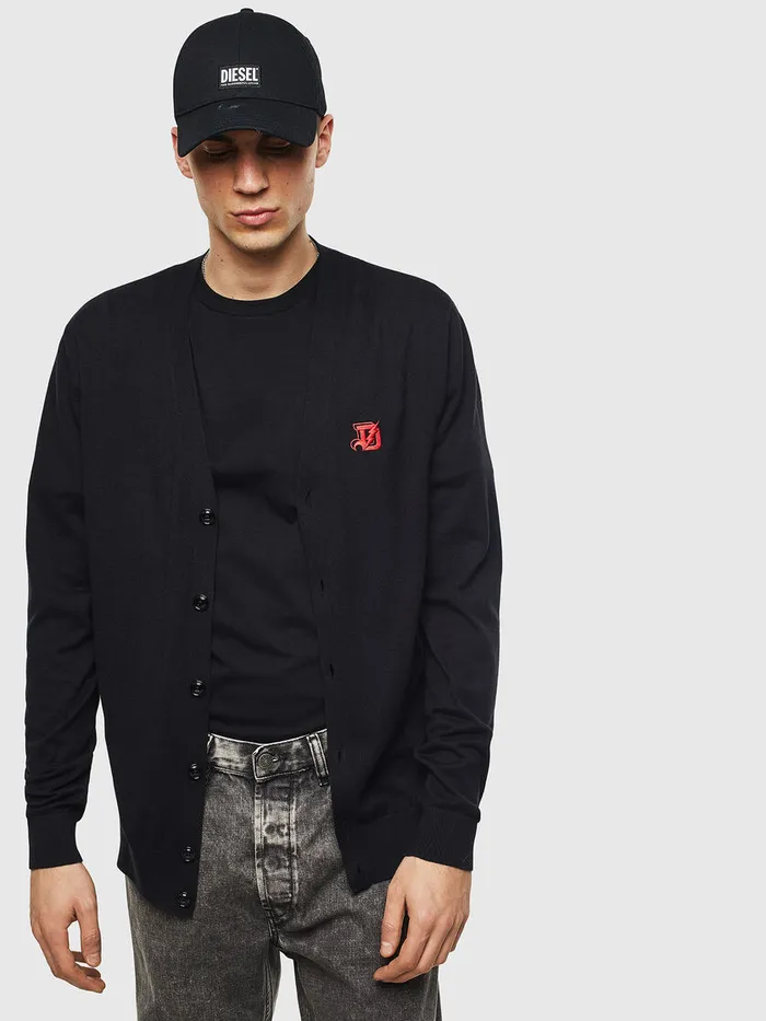 Diesel Knitwear Mens KTRASS Black Cheap On Sale