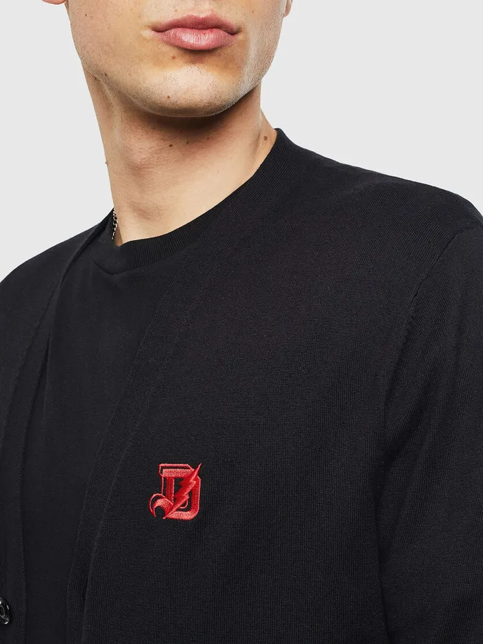 Diesel Knitwear Mens KTRASS Black Cheap On Sale