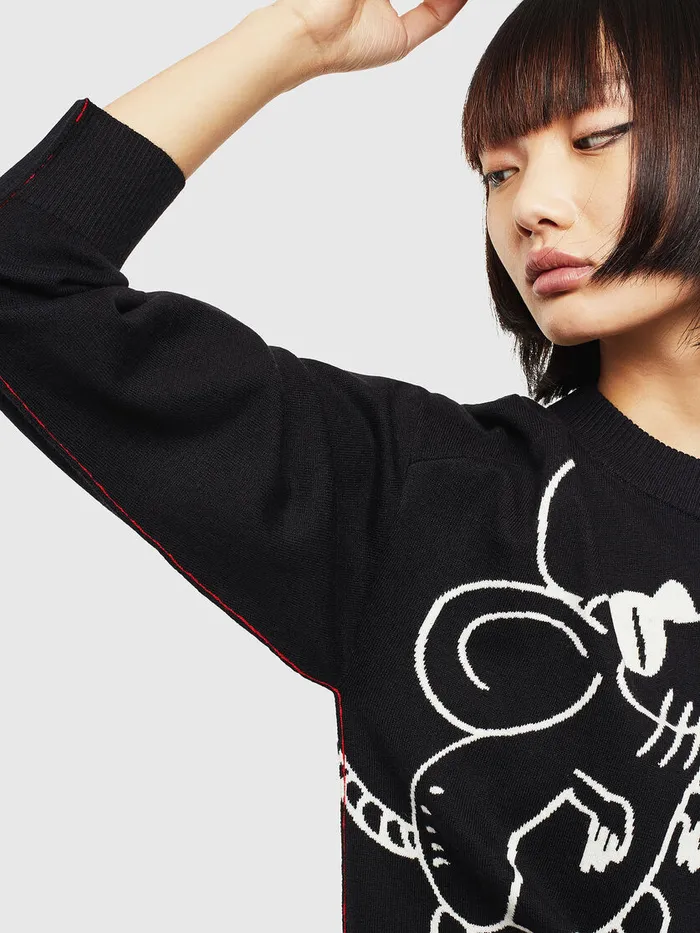 Diesel Knitwear Womens CLMTESS Black On Sale