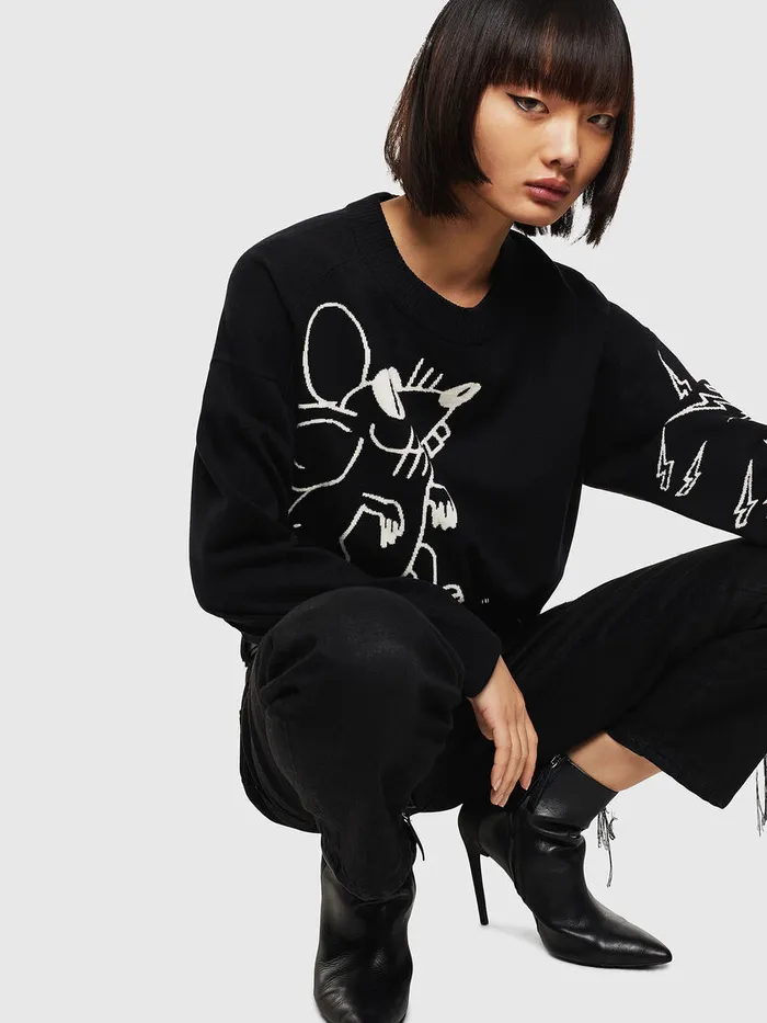 Diesel Knitwear Womens CLMTESS Black On Sale