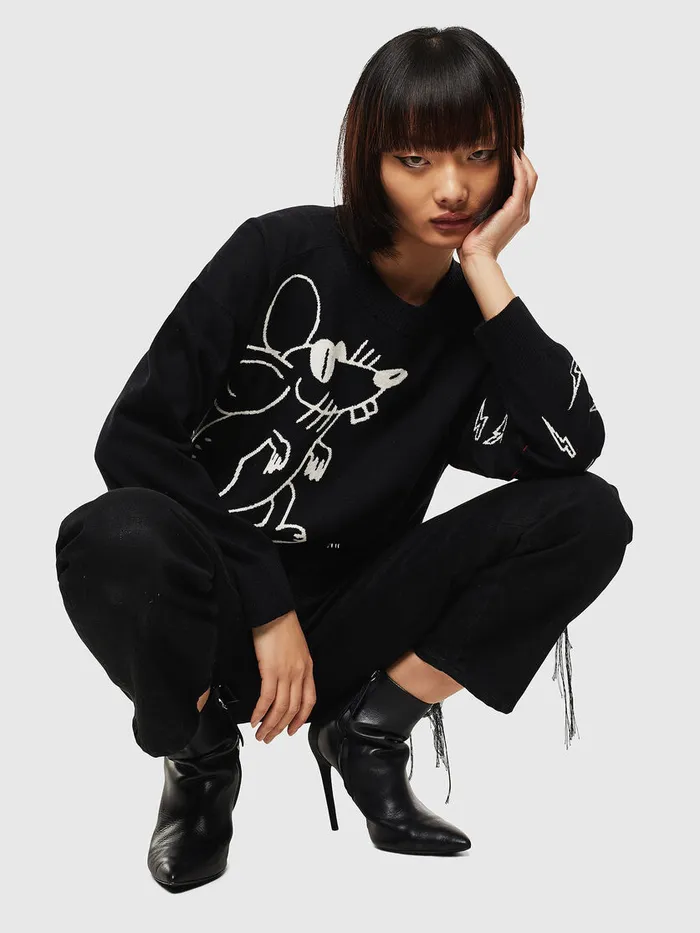 Diesel Knitwear Womens CLMTESS Black On Sale
